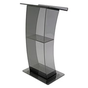 Kingdom KLPRTG Eclipse Acrylic Lectern - Sleek & Functional Smoke Gray