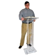 Kingdom Lightweight and Portable Acrylic Lectern - Perfect Podium/Pulpit for Meetings & Presentations