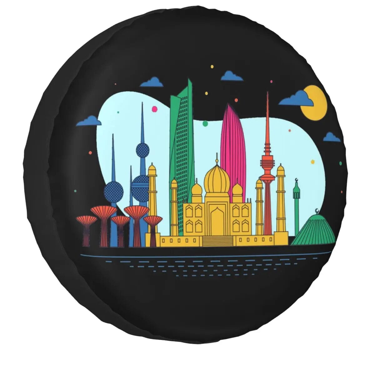 Kingdom Of Saudi Arabia Tire Cover 4x4 Trailer Spare Wheel Protector