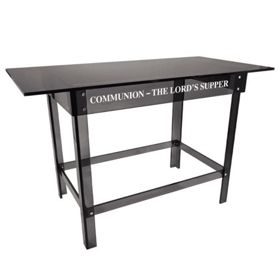 Kingdom Personalized Acrylic Communion Table- Smoky