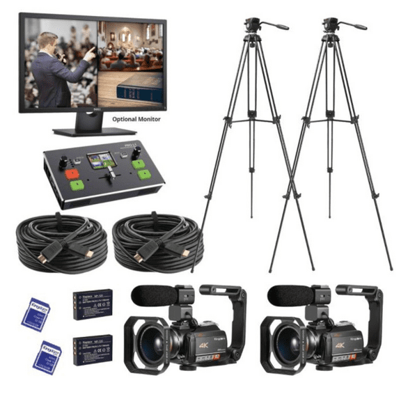 Kingdom Professional Two-Camera Switching and Streaming Kit - K12PKSTM: Seamless Live Streaming and Sound Mixing Solutions