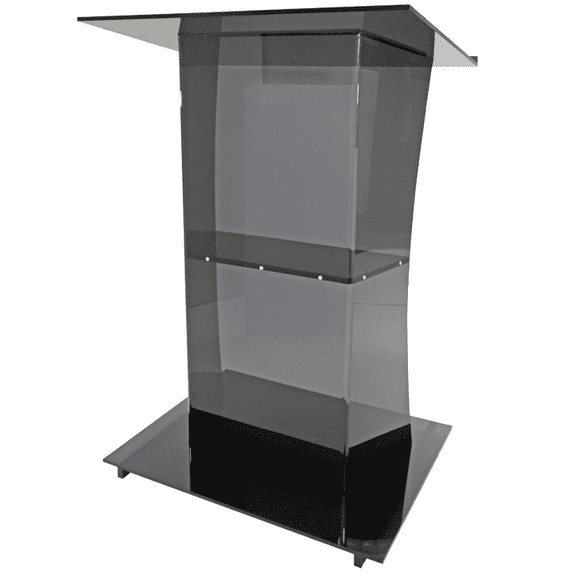 Kingdom TKWACLG Acrylic Splendor Pulpit/Podium/Lectern, Conference Podium