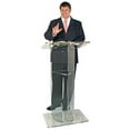 thumbnail image 1 of Kingdom V Style Acrylic Lectern with Shelf - Clear, 1 of 3