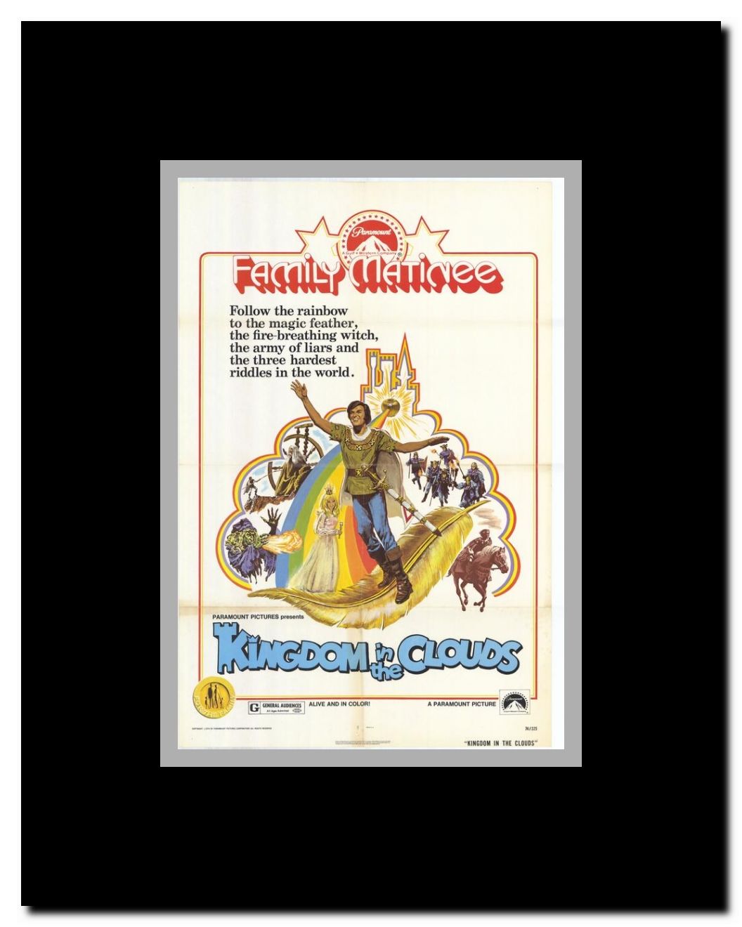 Kingdom ln the Clouds Framed Movie Poster