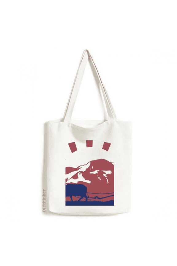 Kingdom of Thailand Thai Culture Tote Canvas Bag Shopping Satchel Casual Handbag