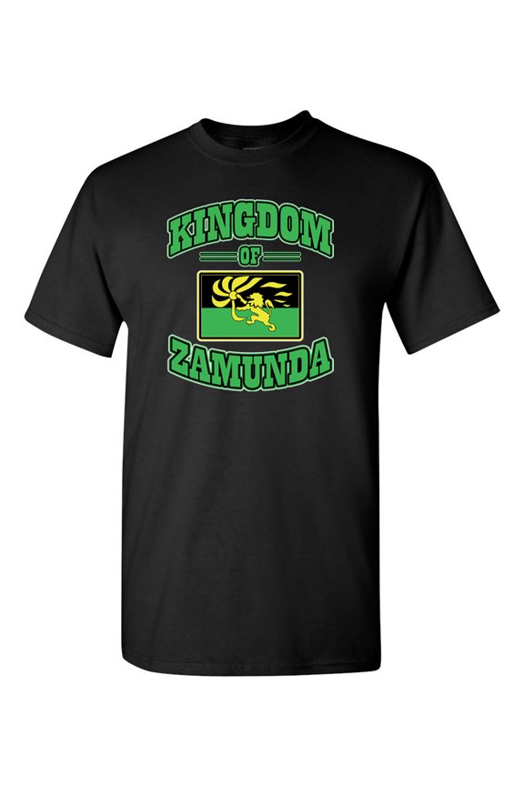 Kingdom of Zamunda Funny Parody Adult DT T-Shirt Tee (X Large, Black)