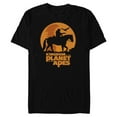thumbnail image 1 of Kingdom of the Planet of the Apes Logo and Noa with Eagle- Short Sleeve Blended T-Shirt for Adults - Customized-Black, 1 of 5