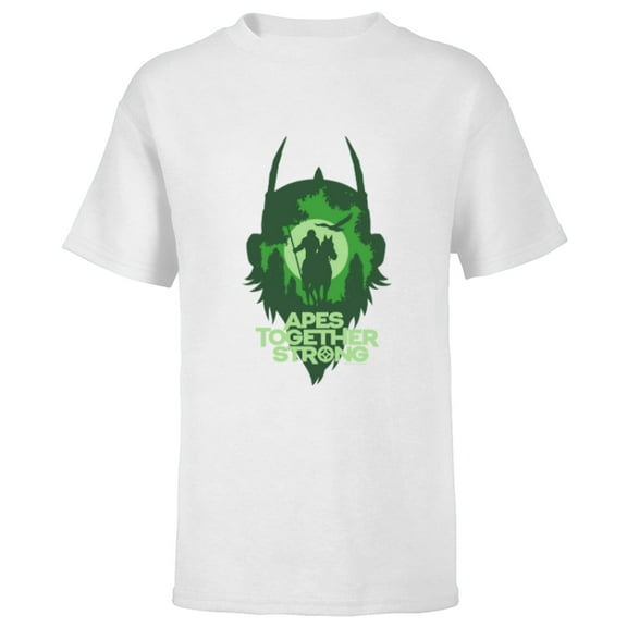 Kingdom of the Planet of the Apes Noa Apes Together Strong- Short Sleeve T-Shirt for Kids - Customized-White