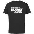thumbnail image 1 of Kingdom of the Planet of the Apes Official Movie Title Logo - Short Sleeve Cotton T-Shirt for Adults - Customized-Black, 1 of 5