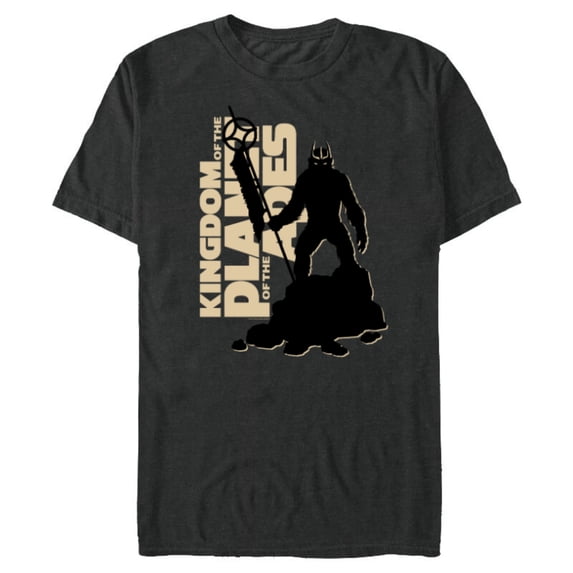 Kingdom of the Planet of the Apes Proximus Caesar with Logo- Short Sleeve Blended T-Shirt for Adults - Customized-Dark Heather