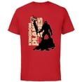 thumbnail image 1 of Kingdom of the Planet of the Apes Proximus Caesar with Logo- Short Sleeve Cotton T-Shirt for Adults - Customized-Red, 1 of 5
