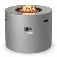 thumbnail image 1 of Kinger Home Loren 32-Inch Round Propane Fire Pit Table, Alloy Steel Outdoor Fire Pit with 50,000 BTUs, CSA Certified, Includes Lava Rocks and Weatherproof Cover, 1 of 9