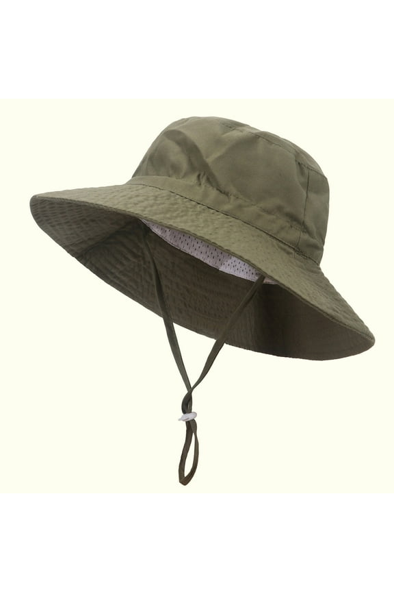 2025 Kingfansion Cotton Baby Sun Hat with UV Protection,Lightweight Breathable Bucket Cap for 0-6 Months Toddler,Foldable Outdoor Sunscreen Hat for Beach and Travel