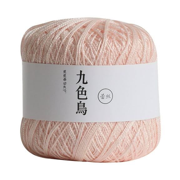 Under $5 Price Drop Alert Lace Yarn Handmade Diy Knitting Cotton Silk Wool Yarn, 26 Skin Colors, Lace Thread DIY Woven Mercerized Baby Fine Thread Crochet Yarn