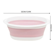 Kingfansion Plastic Face Wash Basin Bowl Baby, Bathroom Wash Basin, Collapsible Silicone Wash Basin, Multipurpose Foldable Washbasin Lightweight Portable Basin, Basin For Camping Sink And Rv Sinks