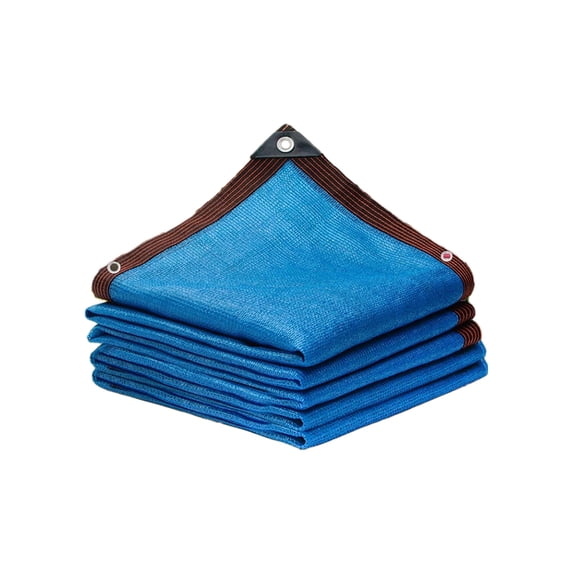 Kingfansion Swimming Pool Sun Shade, Pool Sunshade Cloth, Above Ground Pool Sunshade, Shade Sail, Red Thread Hemmed Fabric, Holes Around Triangles (8 Stitches)