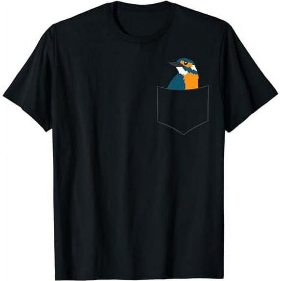 Kingfisher Bird In A Pocket Cute Pocket Kingfishers T-Shirt