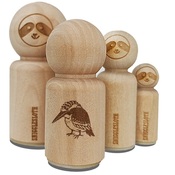 Kingfisher Bird Rubber Stamp for Scrapbooking Crafting Stamping - Medium 1 Inch