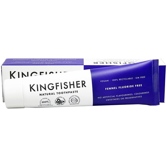 Truthpaste Fennel Toothpaste Kingfisher Fennel Toothpaste - Fluoride Free 100ml - Walmart.com