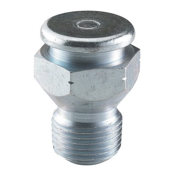 Kingfisher Grease Fitting, Button, 1/4-18, PK10 5PU35