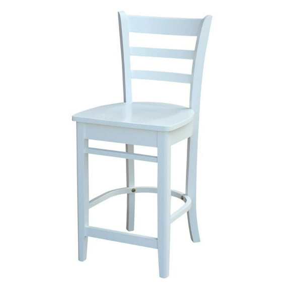 Kingfisher Lane 24" Counter Stool in White