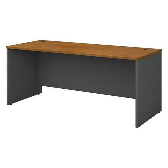 Kingfisher Lane 72" Desk Shell in Natural Cherry
