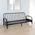 thumbnail image 1 of Kingfisher Lane Adjustable Futon Frame with Black Metal Frame, Black, 1 of 3