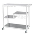thumbnail image 1 of Kingfisher Lane Bar Cart in White, 1 of 2