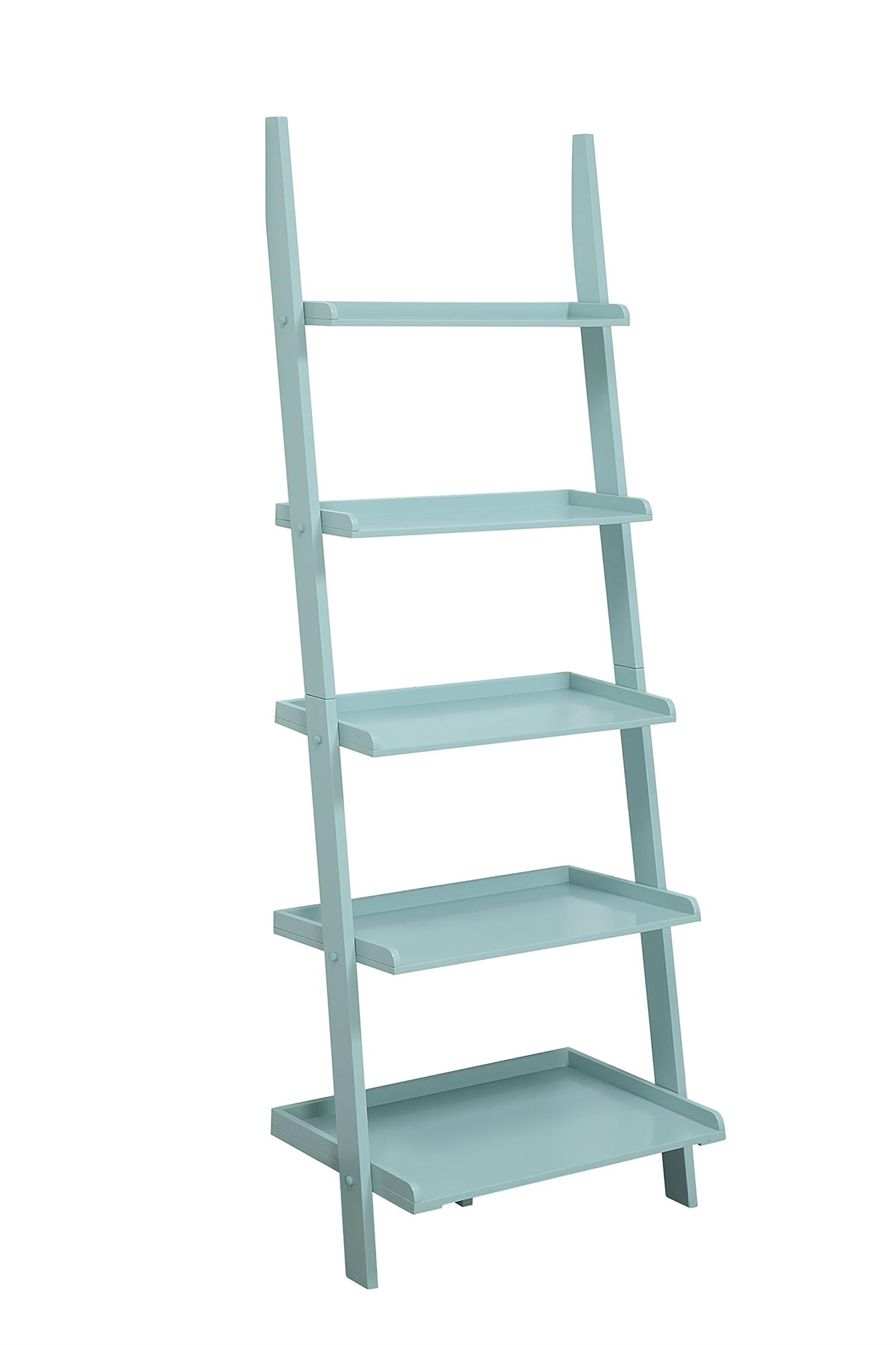 Photo inspiration: Visual Reference: Kingfisher Lane Bookshelf Ladder In Sea Foam Green Wood Finish