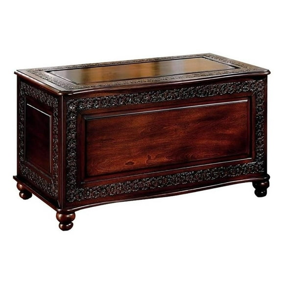 Kingfisher Lane Cedar Blanket Chest Deep Tobacco 22" H