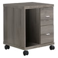 thumbnail image 1 of Kingfisher Lane Computer Printer Stand with Castors in Dark Taupe, 1 of 3