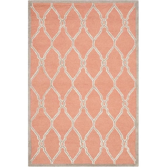Kingfisher Lane Coral Transitional Rug - 5' x 8'
