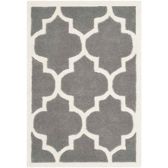 Kingfisher Lane Dark Grey rary Rug - Runner 2'3" x 5'