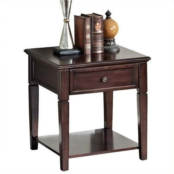 Kingfisher Lane End Table in Walnut