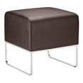 thumbnail image 1 of Kingfisher Lane Faux Leather Ottoman in Espresso, 1 of 3