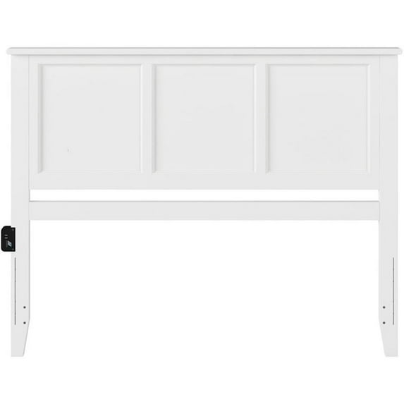 Kingfisher Lane Madison King Solid Wood Panel Headboard in White