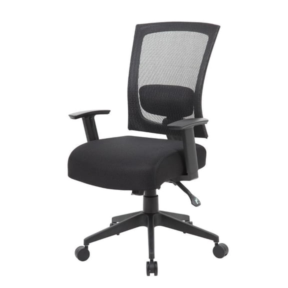 Kingfisher Lane Mesh Back 3 paddle Task Chair in Black