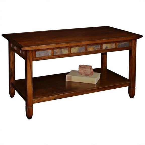 Kingfisher Lane Rectangular Coffee Table in Rustic Oak