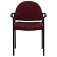 thumbnail image 1 of Kingfisher Lane Stackable Side Guest Chair with Arms in Burgundy, 1 of 4