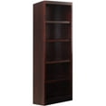 thumbnail image 1 of Kingfisher Lane Traditional 72" Tall 5-Shelf Wood Bookcase in Cherry, 1 of 5