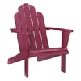thumbnail image 1 of Kingfisher Lane Traditional Wood Outdoor Chair with Arm Rests in Red, 1 of 11