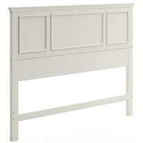 Kingfisher Lane Traditional Wood Queen Panel Headboard in Off White