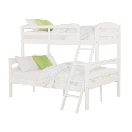 Kingfisher Lane Twin over Full Bunk Bed in White