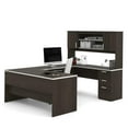 thumbnail image 1 of Kingfisher Lane U Shaped Computer Desk in Dark Chocolate, 1 of 6