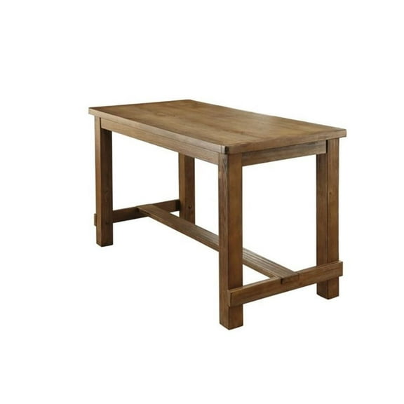 Kingfisher Lane Wood 60" Counter Height Dining Table in Natural