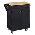 thumbnail image 1 of Kingfisher Lanes Kitchen Cart in Black, 1 of 2