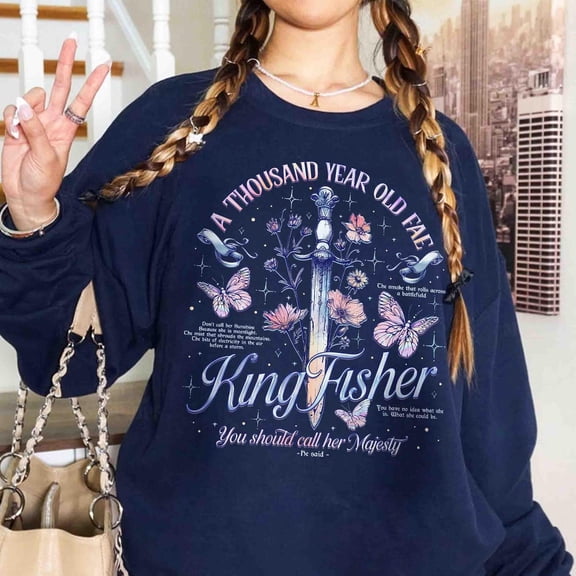 Kingfisher Sweatshirt For Fan, Quicksilver Callie Hart Shirt, Little Osha Fantasy Romance Apparel, Merch Book Lovers Tshirt All Size S-5XL