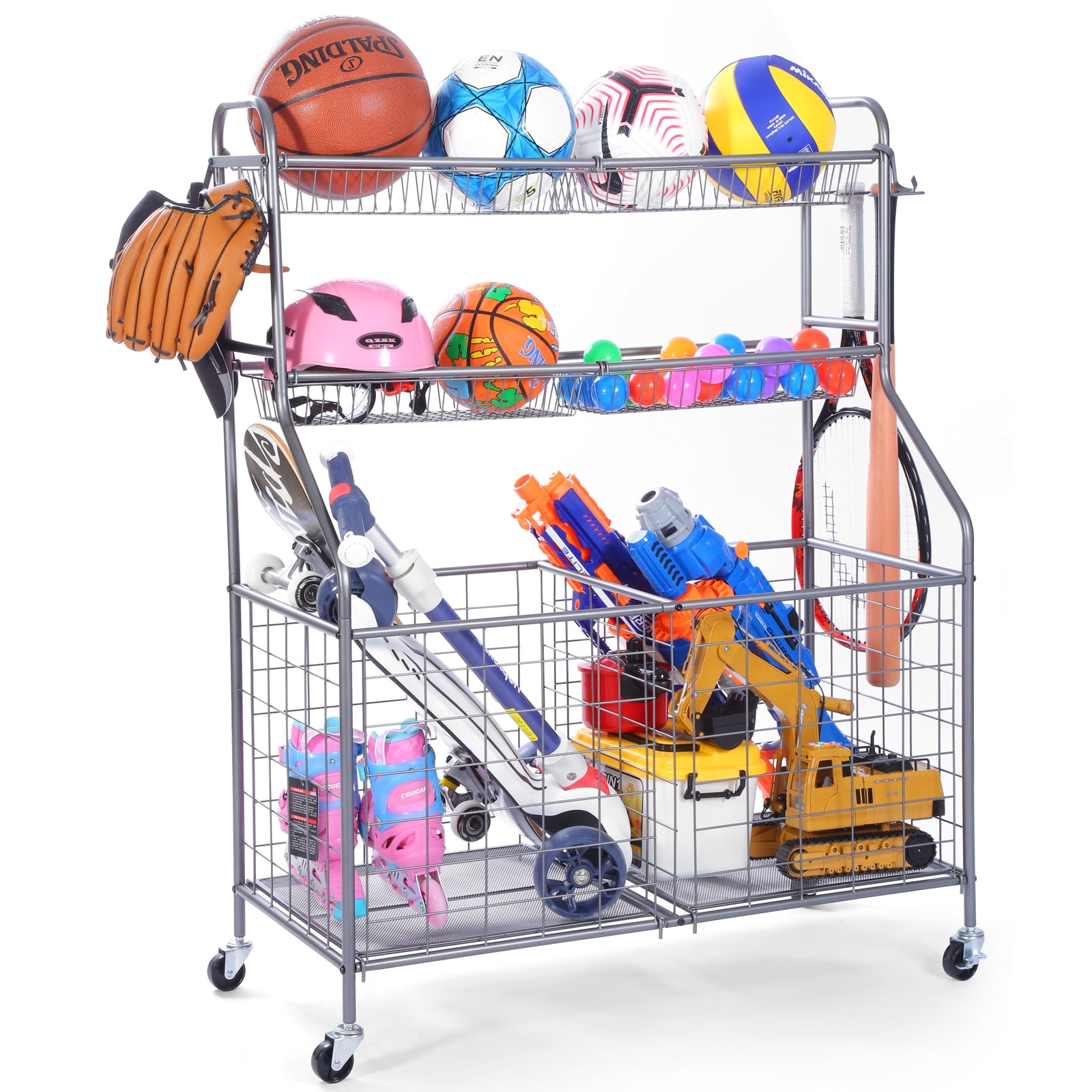 Kinghouse Garage Sports Equipment Organizer, Sports Equipment Storage