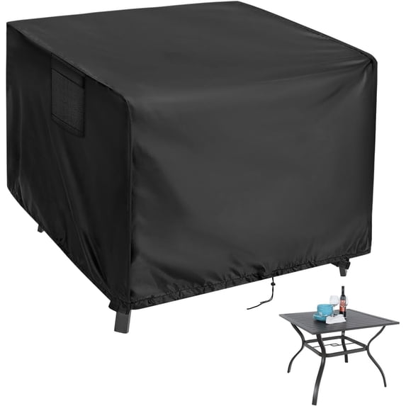 Kingling Outdoor Table Cover 42 Inch, Waterproof Prep Table Covers Bar Table Protection Cover for Patio Table/Furniture - 42''L x 22''W x 35''H