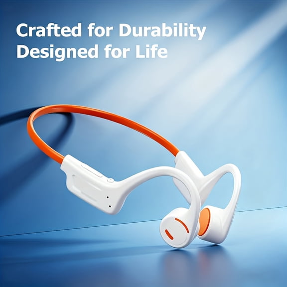 Kinglucky Bone Conduction Open-Back Headphones - Water Resistant Wireless Sports Earbuds, 15H Playtime | BT 5.4 Stable Connection, Noise Cancelling Voice Call, HiFi Stereo